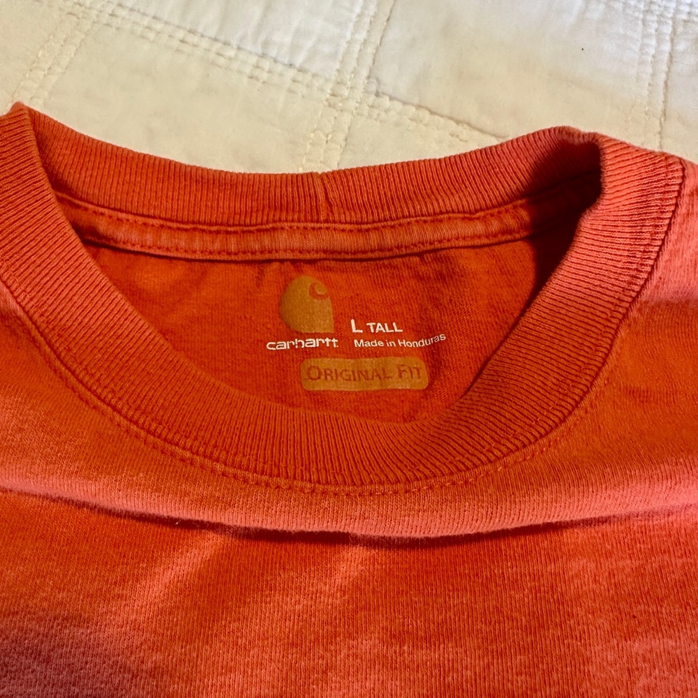 Carhartt Men's Vibrant Orange Short Sleeve Tee - Picture 3 of 6